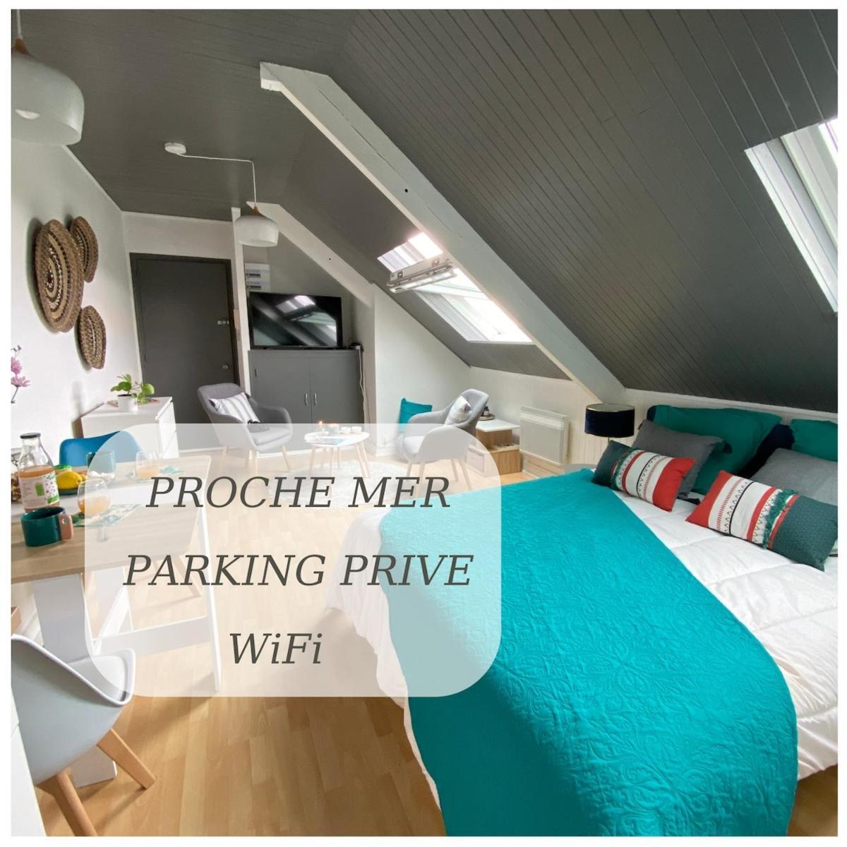 Agreable Cocon Sous Les Toits - Parking - Wifi Apartment เปลเนิฟ-วัล-อ็องเดร ภายนอก รูปภาพ